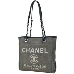 シャネル ドーヴィル チェーン トートバッグ キャンバス レディース ブランドバッグ・小物 【中古】brbag