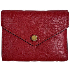 ルイ・ヴィトン ポルトフォイユ ヴィクトリーヌ 二つ折り財布 モノグラムアンプラント M63701 レディース ブランドバッグ・小物 【中古】brbag