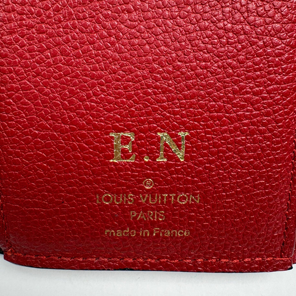 ルイヴィトン アンプラント ポルトフォイユ ヴィクトリーヌ 財布 赤 ルイヴィトン LOUIS VUITTON モノグラム アンプラント ポルトフォイユ