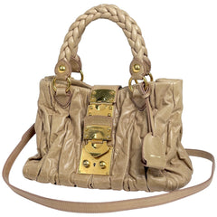 ミュウ ミュウ ロゴ ハンドバッグ レディース ブランドバッグ・小物 【中古】brbag