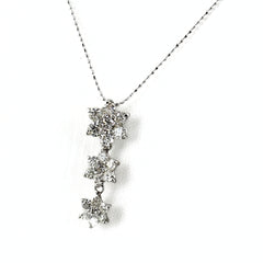 メレダイヤ デザインネックレス ネックレス K18 WG Pt900 レディース ノンブランドジュエリー 【中古】nbjwl