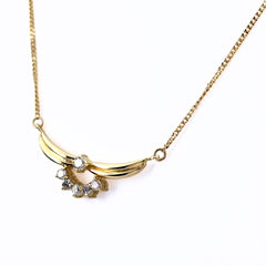 メレダイヤ デザインネックレス ネックレス K18 ダイヤモンド レディース ノンブランドジュエリー 【中古】nbjwl