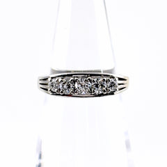 メレダイヤ デザインリング リング 10号 Pt900 ダイヤモンド レディース ノンブランドジュエリー 【中古】nbjwl