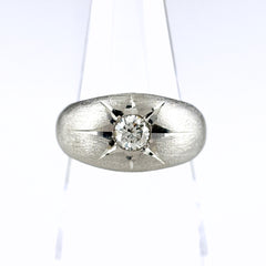 ダイヤモンド デザインリング リング 9号 Pt900 ダイヤモンド レディース ノンブランドジュエリー 【中古】nbjwl