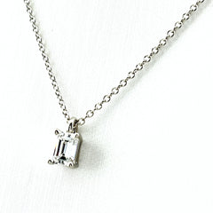 ティファニー ソリティア ネックレス ネックレス Pt950 ダイヤモンド レディース ブランドジュエリー 【中古】brjwl