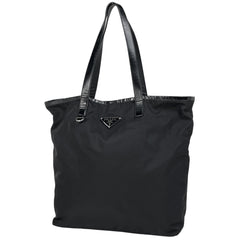 プラダ ロゴプレート トートバッグ ナイロン レディース ブランドバッグ・小物 【中古】brbag