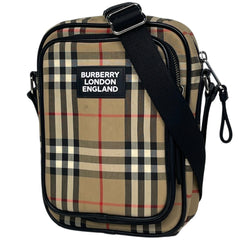 バーバリー チェック柄 ショルダーバッグ キャンバス 8023381 レディース ブランドバッグ・小物 【中古】brbag