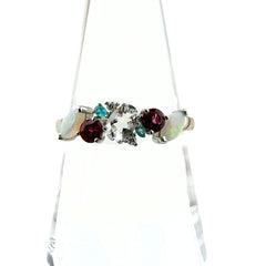 GSTV リング リング 18号 Pt950 ルビー ダイヤモンド レディース ブランドジュエリー 【中古】brjwl