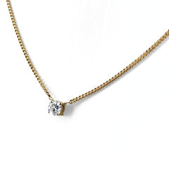 ダイヤモンド デザインネックレス ネックレス K18 ダイヤモンド レディース ノンブランドジュエリー 【中古】nbjwl
