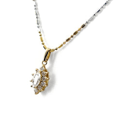 メレダイヤ デザインネックレス ネックレス K18 ダイヤモンド レディース ノンブランドジュエリー 【中古】nbjwl