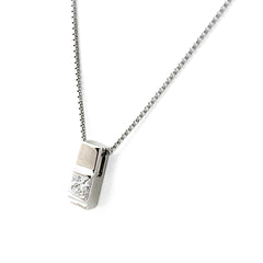 ダイヤモンド デザインネックレス ネックレス Pt900 Pt850 ダイヤモンド レディース ノンブランドジュエリー 【中古】nbjwl