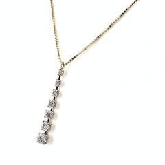 メレダイヤ デザインネックレス ネックレス K18 ダイヤモンド レディース ノンブランドジュエリー 【中古】nbjwl