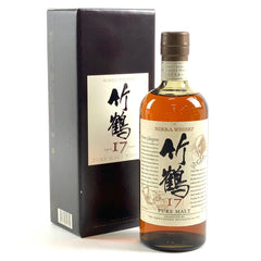 ニッカ 竹鶴 17年 ピュアモルト 旧ボトル 700ml 国産ウイスキー 酒 【古酒】liqbb【東京都内限定お届け】