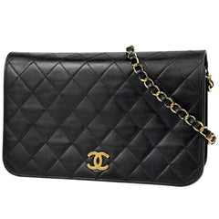 シャネル マトラッセ シングルフラップ チェーン ショルダーバッグ レザー レディース ブランドバッグ・小物 【中古】brbag