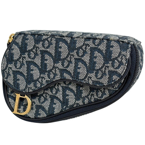 m22440★Dior★トロッター柄サドルポーチ・未使用訳あり クリスチャンディオール トロッター柄 サドル ポーチ アクセサリー