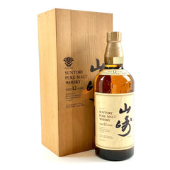 サントリー 山崎 12年 ピュアモルト 金花 750ml 国産ウイスキー 酒 【古酒】liqbb【東京都内限定お届け】