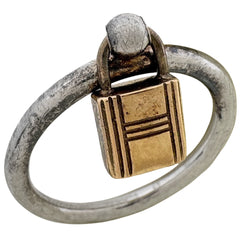 エルメス アミュレット カデナ リング 8.5号 シルバー925 750 レディース ブランドアクセサリー 【中古】bracc