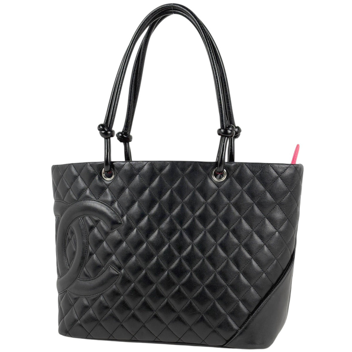 CHANEL カンボンライン ミニショルダーバッグ 9番台 ギャランティカード付 シャネル カンボンライン ラージ トートバッグ レザー A25169