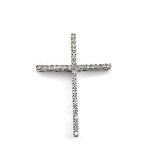 クロスモチーフ ペンダントトップ ペンダントトップ K18 WG ダイヤモンド レディース ノンブランドジュエリー 【中古】nbjwl