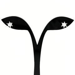 メレダイヤ デザインピアス ピアス 7.0×7.0 Pt900 ダイヤモンド レディース ノンブランドジュエリー 【中古】nbjwl