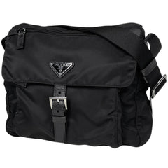 プラダ ロゴプレート ショルダーバッグ ナイロン 1BD994 レディース ブランドバッグ・小物 【中古】brbag