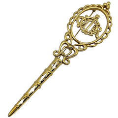 クリスチャンディオール ロゴ ブローチ GP レディース ブランドアクセサリー 【中古】bracc