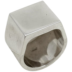 グッチ シグネット リング リング 14号 シルバー925 レディース ブランドアクセサリー 【中古】bracc