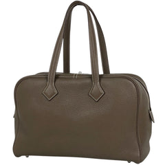 エルメス ヴィクトリア35 ハンドバッグ トリヨンクレマンス Q レディース ブランドバッグ・小物 【中古】brbag