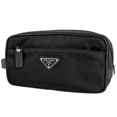 プラダ ロゴプレート セカンドバッグ ナイロン 2NA819 メンズ ブランドバッグ・小物 【中古】brbag