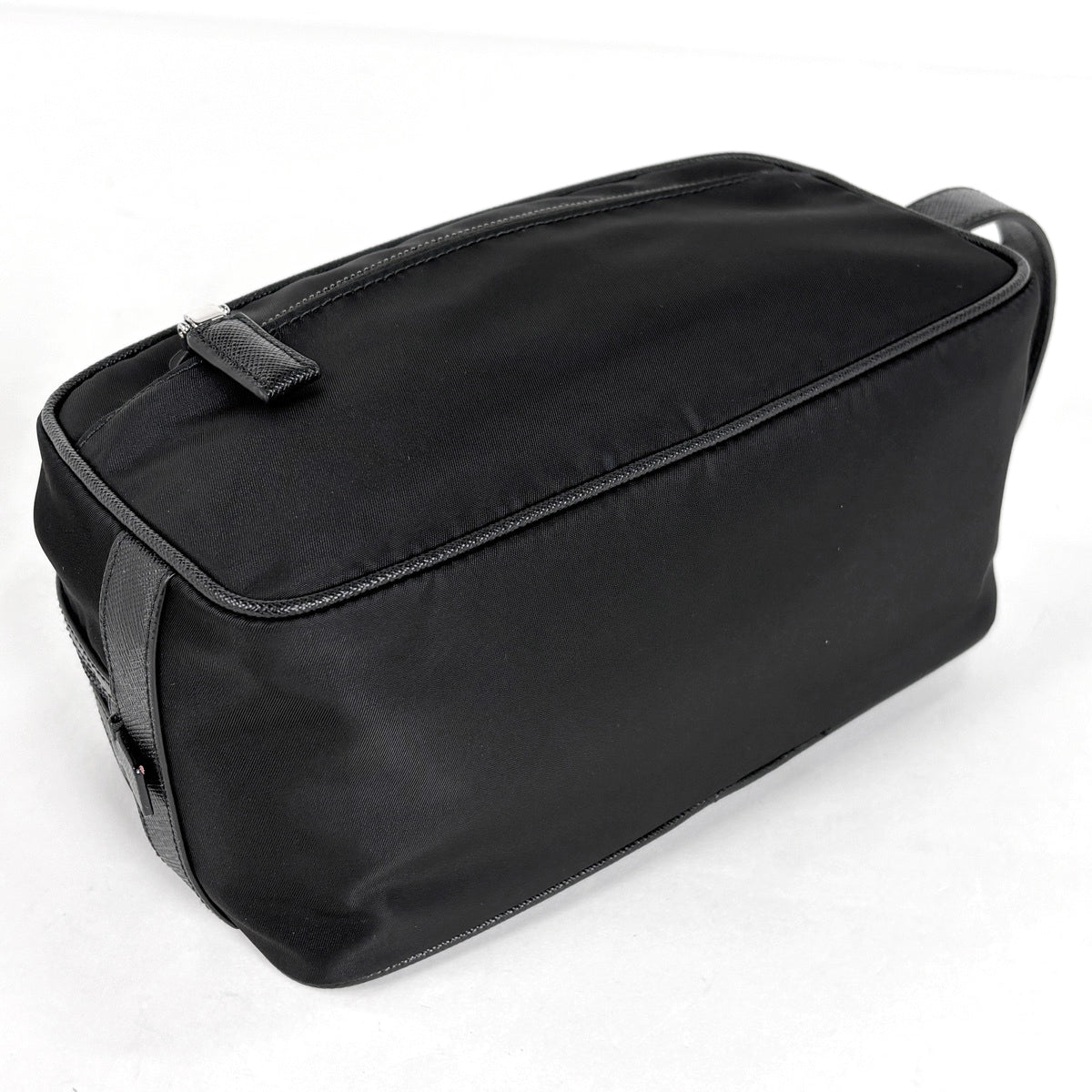 新品未開封 BLACK DESIGN ブラサゲバッグ ブラック Xスタンド 専用 プラダ ロゴプレート セカンドバッグ ナイロン 2NA819 メンズ ブランド