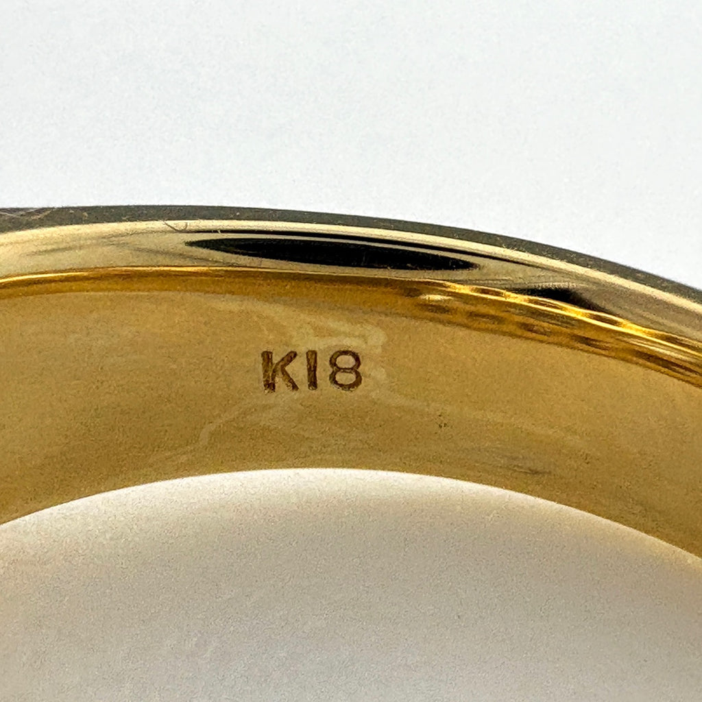 K18YG メレダイヤデザインリング メレダイヤ デザインリング リング 11.5号 K18 ダイヤモンド