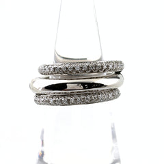 ポメラート メレダイヤ デザインリング リング 12.5 750 ダイヤモンド レディース ブランドジュエリー 【中古】brjwl