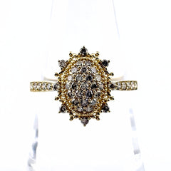 GSTV YG K18 ダイヤモンド リング 17号 0.6ct レディース ブランドジュエリー 中古 brjwl