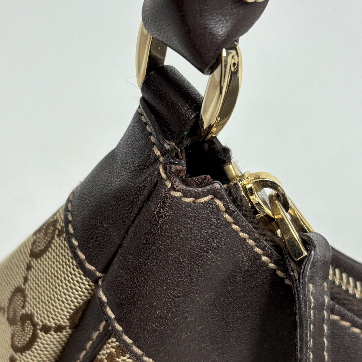 GUCCI グッチ ハンドバッグ GGキャンバス ブラウン系 ハンドバッグ 