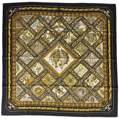 エルメス カレ90 MARE NOSTRUM スカーフ シルク レディース ブランドバッグ・小物 【中古】brbag