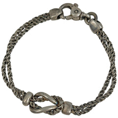 ティファニー ダブルロープ ブレスレット シルバー925 レディース ブランドアクセサリー 【中古】bracc