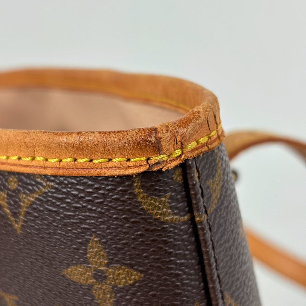 LOUIS VUITTON◇バケットGM_モノグラム・キャンバス_BRW⁄PVC⁄BRW Louis