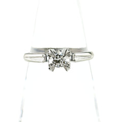 ダイヤモンド デザインリング リング 12.5号 Pt900 ダイヤモンド レディース ノンブランドジュエリー 【中古】nbjwl