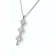 メレダイヤ ネックレス K18 WG ダイヤモンド レディース ノンブランドジュエリー 【中古】nbjwl
