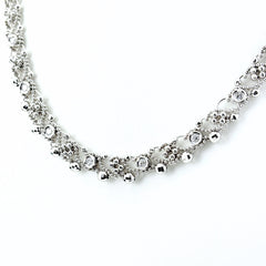 メレダイヤ デザインネックレス ネックレス Pt850 ダイヤモンド レディース ノンブランドジュエリー 【中古】nbjwl