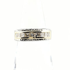 メレダイヤ デザインリング リング 11号 Pt900 K18 ダイヤモンド レディース ノンブランドジュエリー 【中古】nbjwl