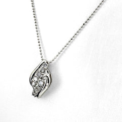 メレダイヤ デザインネックレス ネックレス Pt900 Pt850 ダイヤモンド レディース ノンブランドジュエリー 【中古】nbjwl