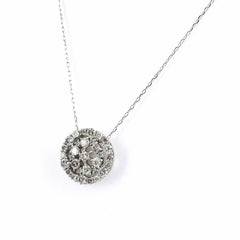 メレダイヤ デザインネックレス ネックレス Pt900 Pt850 ダイヤモンド レディース ノンブランドジュエリー 【中古】nbjwl