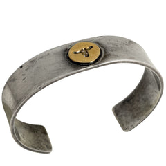 タディアンドキング TADY&KING 平打ちバングルK18ロングホーン バングル シルバー925 メンズ ブランドアクセサリー 【中古】bracc