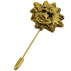 エルメス 太陽モチーフ ピンブローチ ブローチ GP レディース ブランドアクセサリー 【中古】bracc