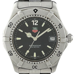 タグホイヤー プロフェッショナル 200 WK1110-0 腕時計 SS クォーツ ブラック メンズ 時計 【中古】wtcbb