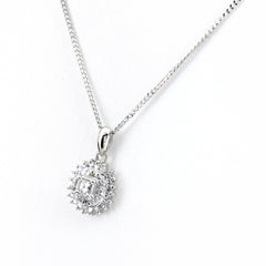 メレダイヤ デザインネックレス ネックレス Pt900 Pt850 ダイヤモンド レディース ノンブランドジュエリー 【中古】nbjwl