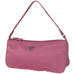 プラダ ロゴプレート ハンドバッグ ナイロン レディース ブランドバッグ・小物 【中古】brbag
