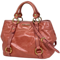 ミュウ ミュウ ロゴ ハンドバッグ レザー レディース ブランドバッグ・小物 【中古】brbag