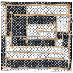 ルイ・ヴィトン カレ モノグラム コンフィデンシャル スカーフ シルク レディース ブランドバッグ・小物 【中古】brbag